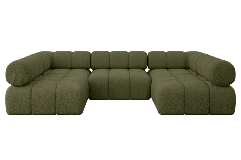Narożnik uniwersalny modułowy GARVO-U1 285x190x70 cm Zielony 684570