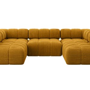 Narożnik uniwersalny modułowy GARVO-U1 285x190x70 cm Żółty 684546 Narożnik uniwersalny modułowy GARVO-U1 285x190x70 cm Żółty 684546