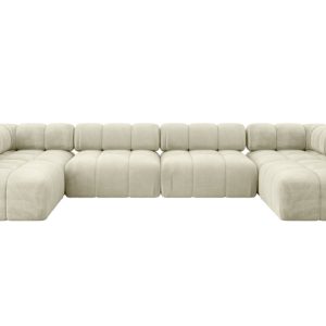 Narożnik uniwersalny modułowy GARVO-U2 380x190x70 cm Beżowy 684217 Narożnik uniwersalny modułowy GARVO-U2 380x190x70 cm Beżowy 684217
