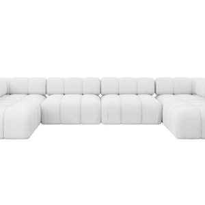 Narożnik uniwersalny modułowy GARVO-U2 380x190x70 cm Biały 684266 Narożnik uniwersalny modułowy GARVO-U2 380x190x70 cm Biały 684266