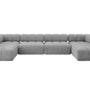 Narożnik uniwersalny modułowy GARVO-U2 380x190x70 cm Jasny szary 684390 Narożnik uniwersalny modułowy GARVO-U2 380x190x70 cm Jasny szary 684390