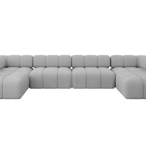 Narożnik uniwersalny modułowy GARVO-U2 380x190x70 cm Jasny szary 684220 Narożnik uniwersalny modułowy GARVO-U2 380x190x70 cm Jasny szary 684220