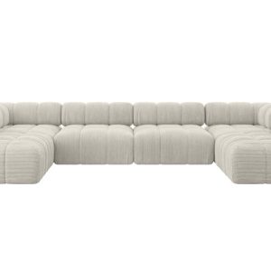 Narożnik uniwersalny modułowy GARVO-U2 380x190x70 cm Kremowy 684393 Narożnik uniwersalny modułowy GARVO-U2 380x190x70 cm Kremowy 684393