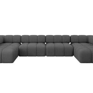 Narożnik uniwersalny modułowy GARVO-U2 380x190x70 cm Szary 684347 Narożnik uniwersalny modułowy GARVO-U2 380x190x70 cm Szary 684347