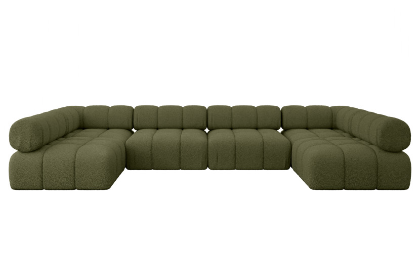 Narożnik uniwersalny modułowy GARVO-U2 380x190x70 cm Zielony 684244