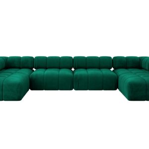 Narożnik uniwersalny modułowy GARVO-U2 380x190x70 cm Zielony 684278 Narożnik uniwersalny modułowy GARVO-U2 380x190x70 cm Zielony 684278