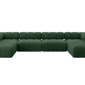 Narożnik uniwersalny modułowy GARVO-U2 380x190x70 cm Zielony 684239 Narożnik uniwersalny modułowy GARVO-U2 380x190x70 cm Zielony 684239