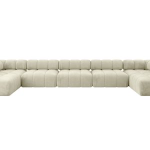Narożnik uniwersalny modułowy GARVO-U3 475x190x70 cm Beżowy 684369 Narożnik uniwersalny modułowy GARVO-U3 475x190x70 cm Beżowy 684369