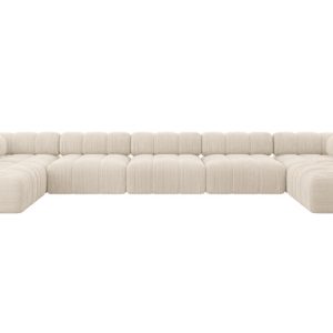 Narożnik uniwersalny modułowy GARVO-U3 475x190x70 cm Beżowy 684219 Narożnik uniwersalny modułowy GARVO-U3 475x190x70 cm Beżowy 684219