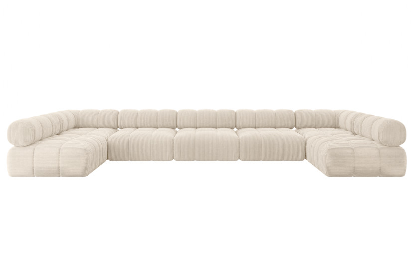 Narożnik uniwersalny modułowy GARVO-U3 475x190x70 cm Beżowy 684219