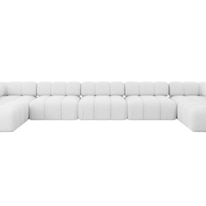 Narożnik uniwersalny modułowy GARVO-U3 475x190x70 cm Biały 684305 Narożnik uniwersalny modułowy GARVO-U3 475x190x70 cm Biały 684305