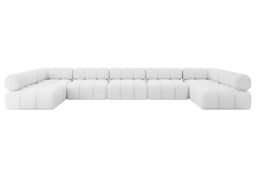 Narożnik uniwersalny modułowy GARVO-U3 475x190x70 cm Biały 684305