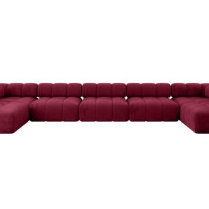 Narożnik uniwersalny modułowy GARVO-U3 475x190x70 cm Bordowy 684231 Narożnik uniwersalny modułowy GARVO-U3 475x190x70 cm Bordowy 684231