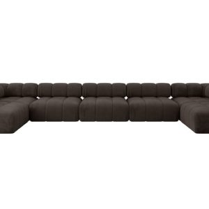 Narożnik uniwersalny modułowy GARVO-U3 475x190x70 cm Brązowy 684381 Narożnik uniwersalny modułowy GARVO-U3 475x190x70 cm Brązowy 684381