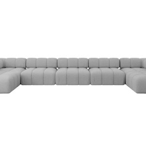 Narożnik uniwersalny modułowy GARVO-U3 475x190x70 cm Jasny szary 684260 Narożnik uniwersalny modułowy GARVO-U3 475x190x70 cm Jasny szary 684260