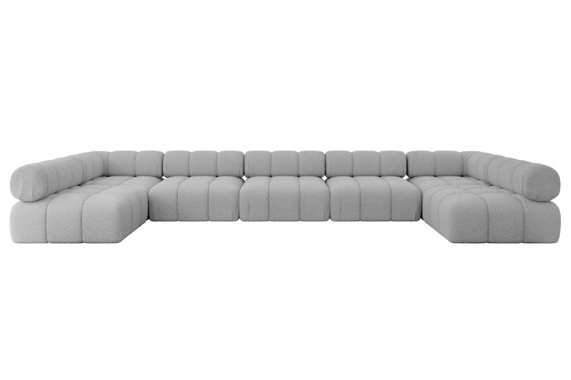 Narożnik uniwersalny modułowy GARVO-U3 475x190x70 cm Jasny szary 684260