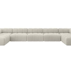 Narożnik uniwersalny modułowy GARVO-U3 475x190x70 cm Kremowy 684370 Narożnik uniwersalny modułowy GARVO-U3 475x190x70 cm Kremowy 684370