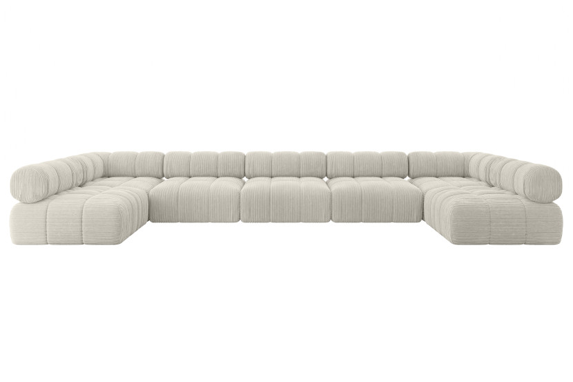 Narożnik uniwersalny modułowy GARVO-U3 475x190x70 cm Kremowy 684370
