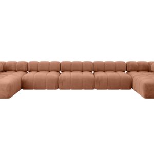 Narożnik uniwersalny modułowy GARVO-U3 475x190x70 cm Morelowy 684333 Narożnik uniwersalny modułowy GARVO-U3 475x190x70 cm Morelowy 684333