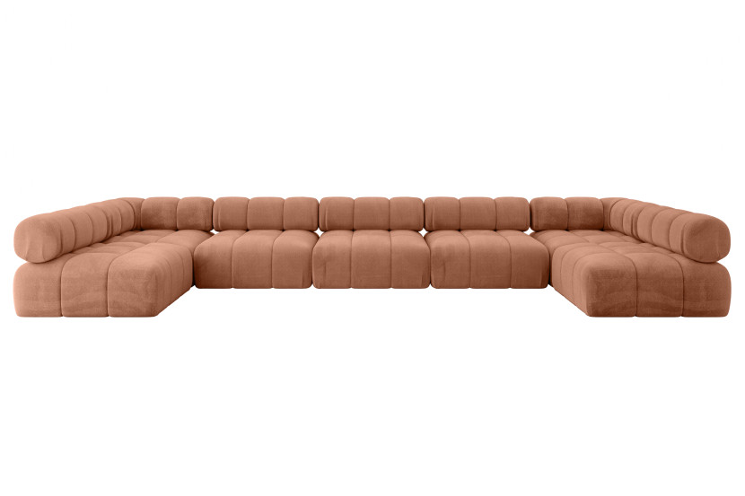 Narożnik uniwersalny modułowy GARVO-U3 475x190x70 cm Morelowy 684333