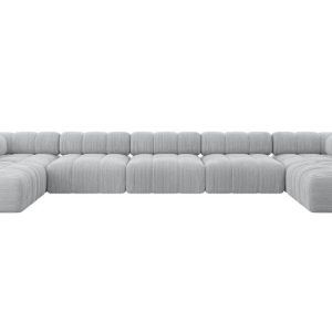 Narożnik uniwersalny modułowy GARVO-U3 475x190x70 cm Szary 684368 Narożnik uniwersalny modułowy GARVO-U3 475x190x70 cm Szary 684368