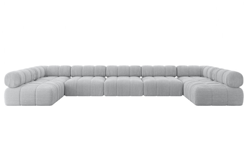 Narożnik uniwersalny modułowy GARVO-U3 475x190x70 cm Szary 684368