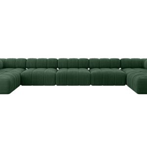 Narożnik uniwersalny modułowy GARVO-U3 475x190x70 cm Zielony 684298 Narożnik uniwersalny modułowy GARVO-U3 475x190x70 cm Zielony 684298