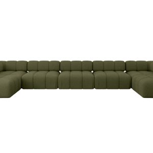 Narożnik uniwersalny modułowy GARVO-U3 475x190x70 cm Zielony 684332 Narożnik uniwersalny modułowy GARVO-U3 475x190x70 cm Zielony 684332