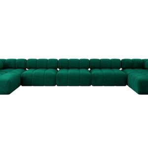 Narożnik uniwersalny modułowy GARVO-U3 475x190x70 cm Zielony 684263 Narożnik uniwersalny modułowy GARVO-U3 475x190x70 cm Zielony 684263