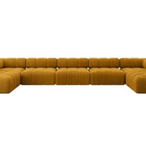Narożnik uniwersalny modułowy GARVO-U3 475x190x70 cm Żółty 684247 Narożnik uniwersalny modułowy GARVO-U3 475x190x70 cm Żółty 684247