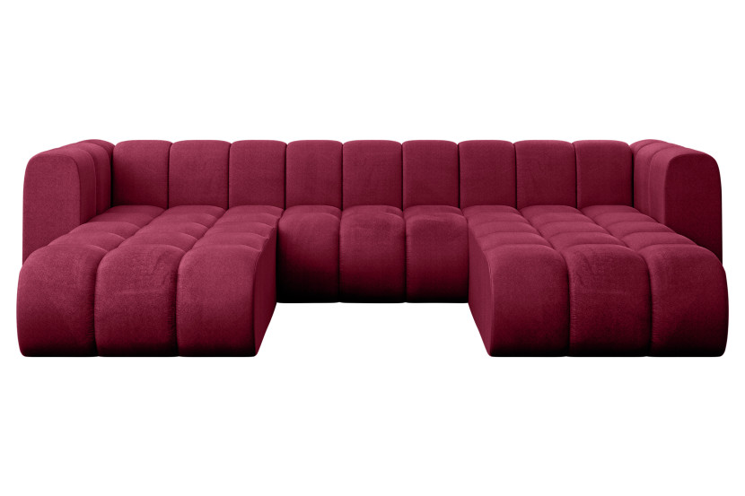 Narożnik uniwersalny modułowy Joren-U1 - 319x177x70 cm Bordowy 758356