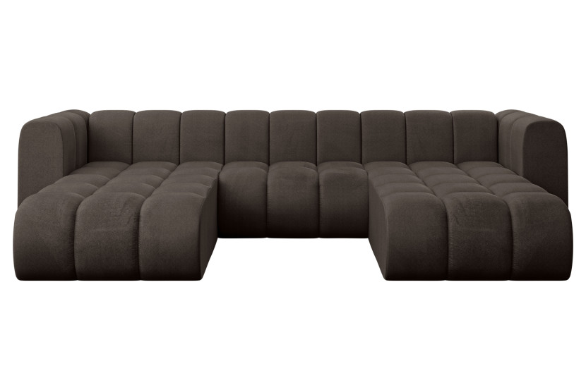 Narożnik uniwersalny modułowy Joren-U1 - 319x177x70 cm Brązowy 758238