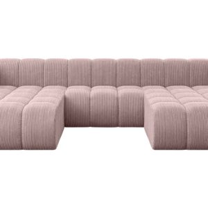 Narożnik uniwersalny modułowy Joren-U1 – 319x177x70 cm Różowy 758328 Narożnik uniwersalny modułowy Joren-U1 – 319x177x70 cm Różowy 758328