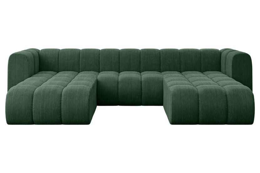 Narożnik uniwersalny modułowy Joren-U1 - 319x177x70 cm Zielony 758740