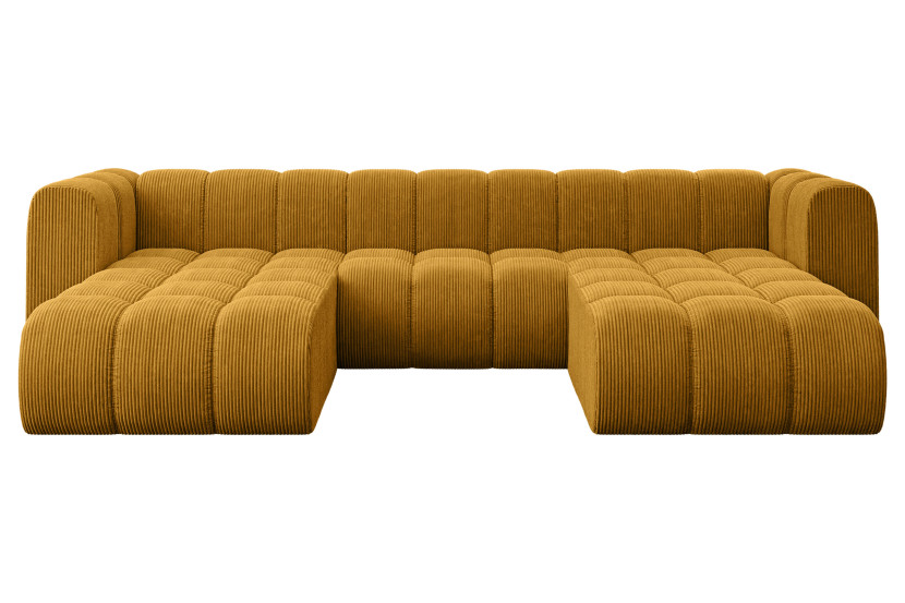 Narożnik uniwersalny modułowy Joren-U1 - 319x177x70 cm Żółty 758350