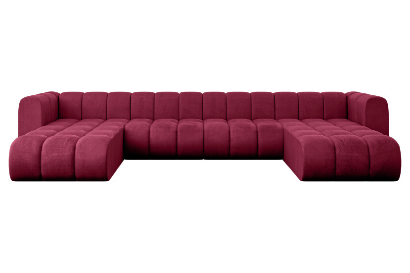 Narożnik uniwersalny modułowy Joren-U2 - 410x177x70 cm Bordowy 758220