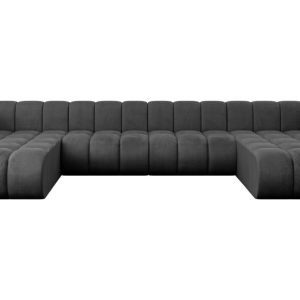 Narożnik uniwersalny modułowy Joren-U2 – 410x177x70 cm Czarny 758592 Narożnik uniwersalny modułowy Joren-U2 – 410x177x70 cm Czarny 758592