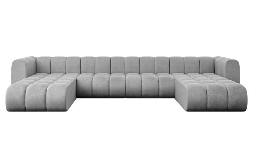 Narożnik uniwersalny modułowy Joren-U2 - 410x177x70 cm Jasny szary 758245