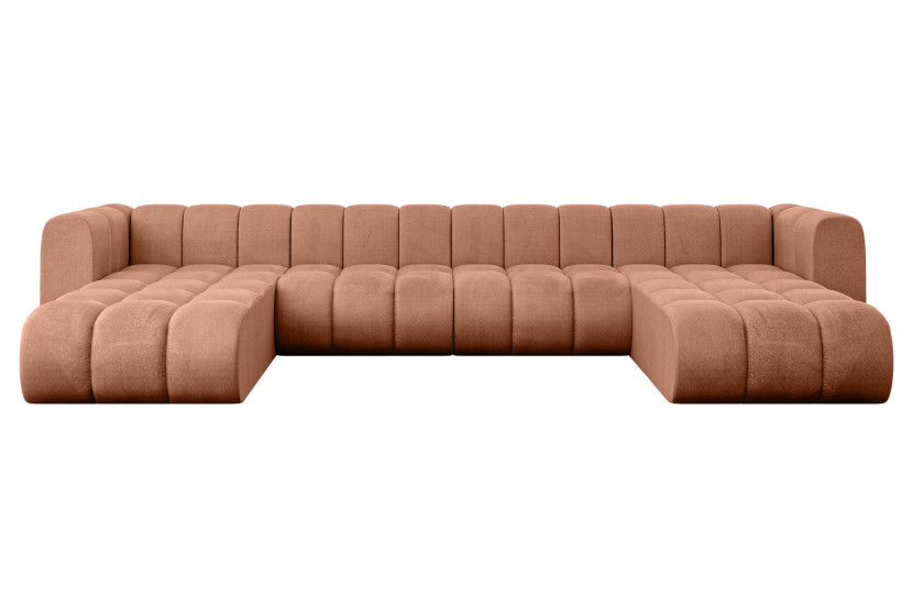 Narożnik uniwersalny modułowy Joren-U2 - 410x177x70 cm Morelowy 758508
