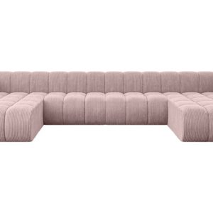 Narożnik uniwersalny modułowy Joren-U2 – 410x177x70 cm Różowy 758265 Narożnik uniwersalny modułowy Joren-U2 – 410x177x70 cm Różowy 758265