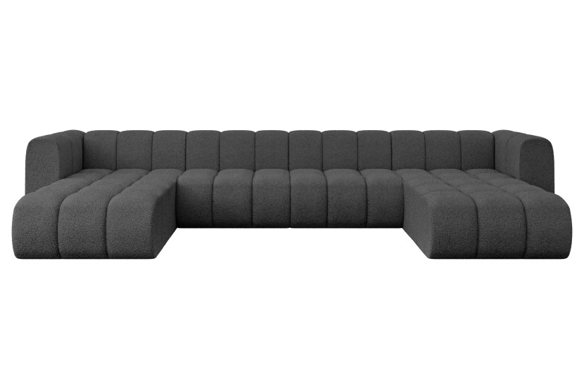 Narożnik uniwersalny modułowy Joren-U2 - 410x177x70 cm Szary 758133