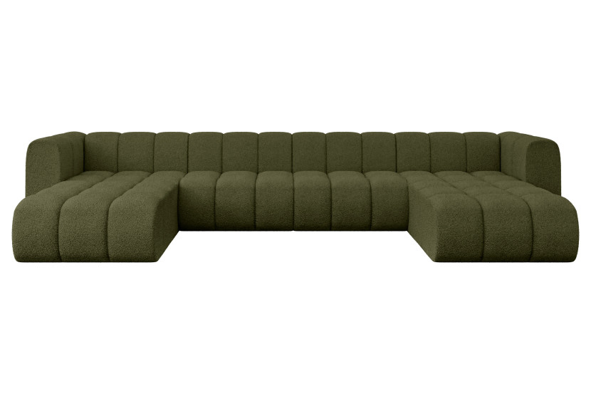 Narożnik uniwersalny modułowy Joren-U2 - 410x177x70 cm Zielony 758881
