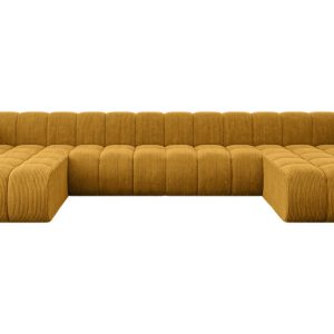 Narożnik uniwersalny modułowy Joren-U2 – 410x177x70 cm Żółty 758879 Narożnik uniwersalny modułowy Joren-U2 – 410x177x70 cm Żółty 758879