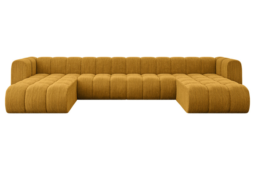 Narożnik uniwersalny modułowy Joren-U2 - 410x177x70 cm Żółty 758879