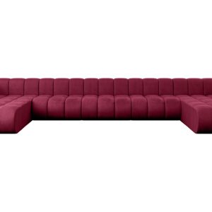 Narożnik uniwersalny modułowy Joren-U3 – 501x177x70 cm Bordowy 758969 Narożnik uniwersalny modułowy Joren-U3 – 501x177x70 cm Bordowy 758969