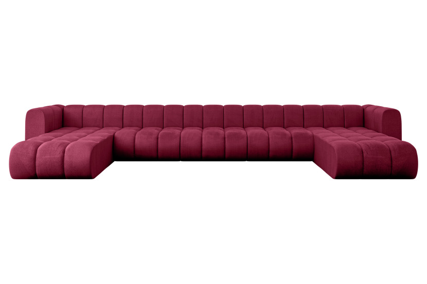 Narożnik uniwersalny modułowy Joren-U3 - 501x177x70 cm Bordowy 758969