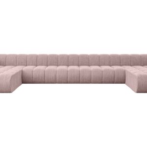 Narożnik uniwersalny modułowy Joren-U3 – 501x177x70 cm Różowy 758955 Narożnik uniwersalny modułowy Joren-U3 – 501x177x70 cm Różowy 758955