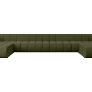 Narożnik uniwersalny modułowy Joren-U3 – 501x177x70 cm Zielony 758967