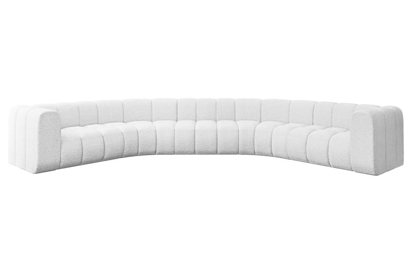 Narożnik uniwersalny modułowy Lazro-U1 - 373x373x70 cm Biały 758294