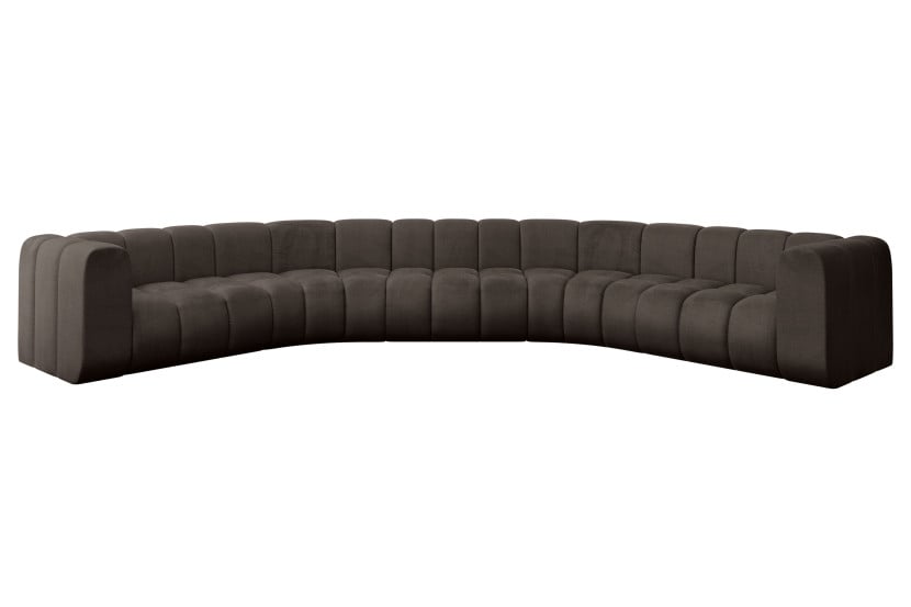 Narożnik uniwersalny modułowy Lazro-U1 - 373x373x70 cm Brązowy 758795